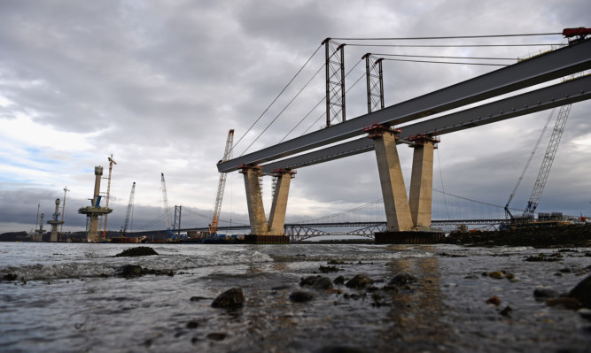 A Chinese firm was awarded the contract to provide steel for the £790 million Queensferry Crossing.