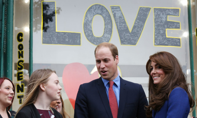 The royal couple visit The Shore venue in Dundee.