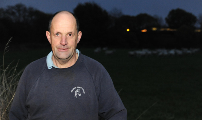 Stephen Kerr on his farm.