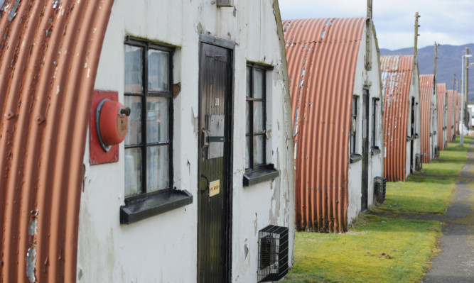 The former prisoner of war camp at Cultybraggan, near Comrie.