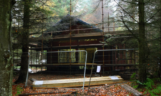 The lodge in which Mr McLennans remains were found last month has now been substantially rebuilt.