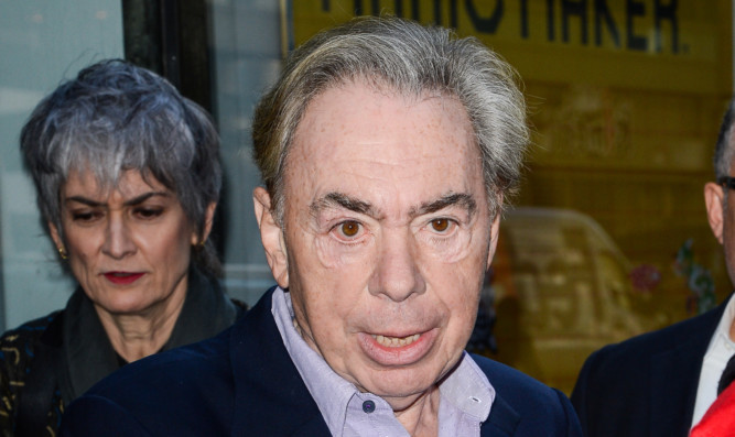 Alex Salmond is less than impressed with Andrew Lloyd Webber.
