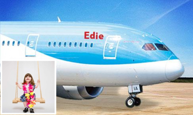 More than 50,000 people are backing Edie Murphy (inset) to have an aircraft named after her.