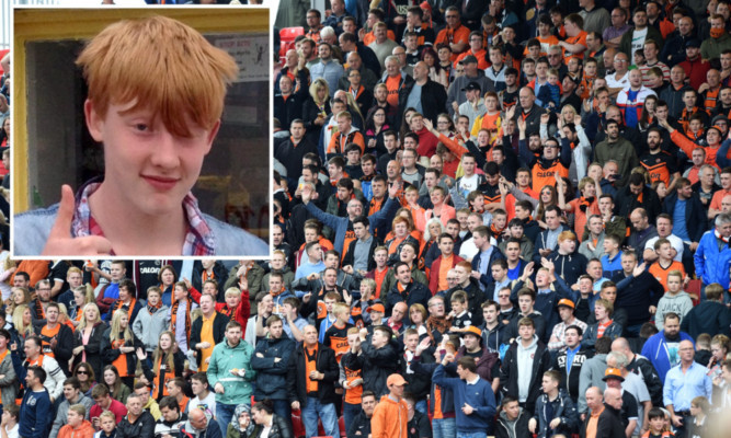 Dundee United usually take a big support to Pittodrie, and fan groups expect them to pay a fitting tribute to Bailey Gwynne (inset).