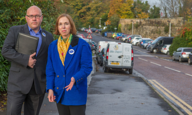 Dita Stanis-Traken and JaneAnn Liston are campaigning for a reconnected rail link to St Andrews.