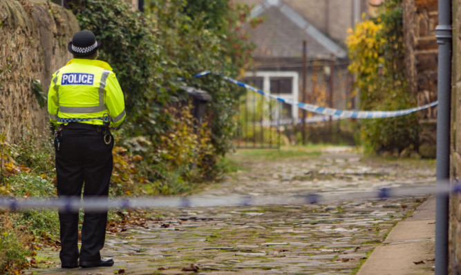 Police cordoned off Rose Lane while they investigated the incident.