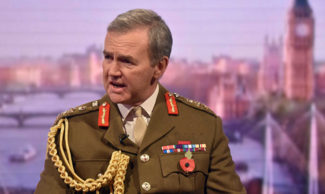 The Chief of the Defence Staff, General Sir Nicholas Houghton
appearing on The Andrew Marr Show on BBC One.