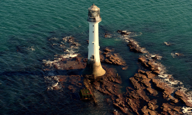 The Bell Rock lighthouse at Low Tide is one of the images featured in the new book.