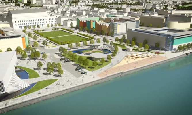 An artist's impression of the waterfront development.