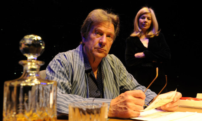 Michael Brandon and Glynis Barber in rehearsals at the Rep.