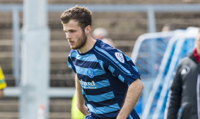 Danny Denholm: scored to give Forfar a 2-0 lead but watched from the sidelines as the Warriors fought back for draw.