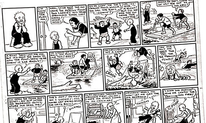 The Scots accent features heavily in Oor Wullie and The Broons.