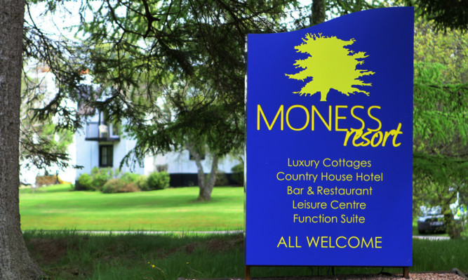 Staff at the Moness Hotel and Country Club called police on Sunday.