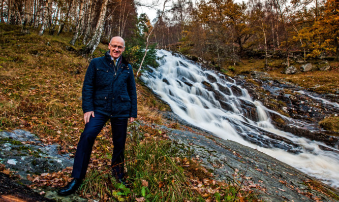 John Swinney launches the Allt Mor hydro scheme at Kinloch Rannoch.