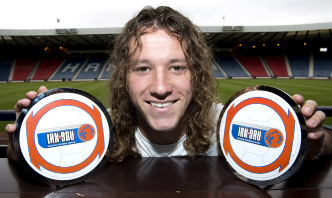 Stevie May named the Irn-Bru Phenomenal Player and Young Player of the Month for April.