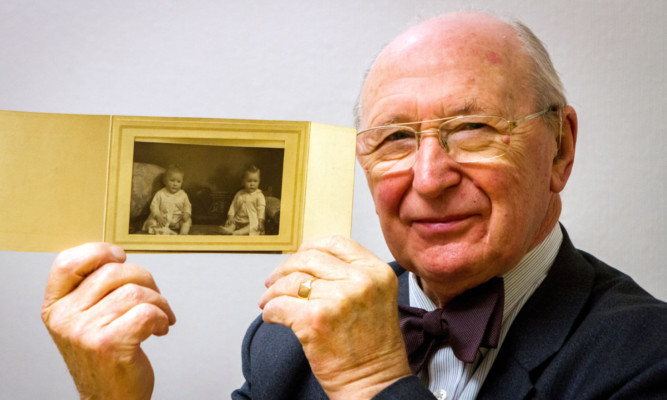 Henry Neil was the lighter twin, though both were bumper babies as seen in the photograph, with Henry on the left.