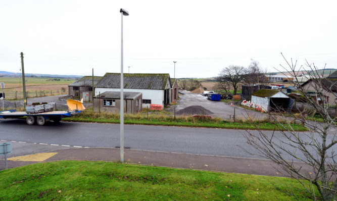 The Aberdeenshire Council depot on Fourdon Road, Laurencekirk.