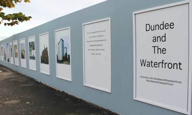 Dundee and the Waterfront posters on Dock Street