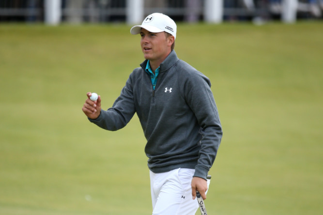 Jordan Spieth was warned about slow play during the Open Championship in July.