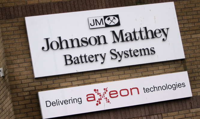 Kris Miller, Courier, 28/11/15. Pic today shows Johnson Matthey Battery Systems, Dundee which is to shut in June next year.