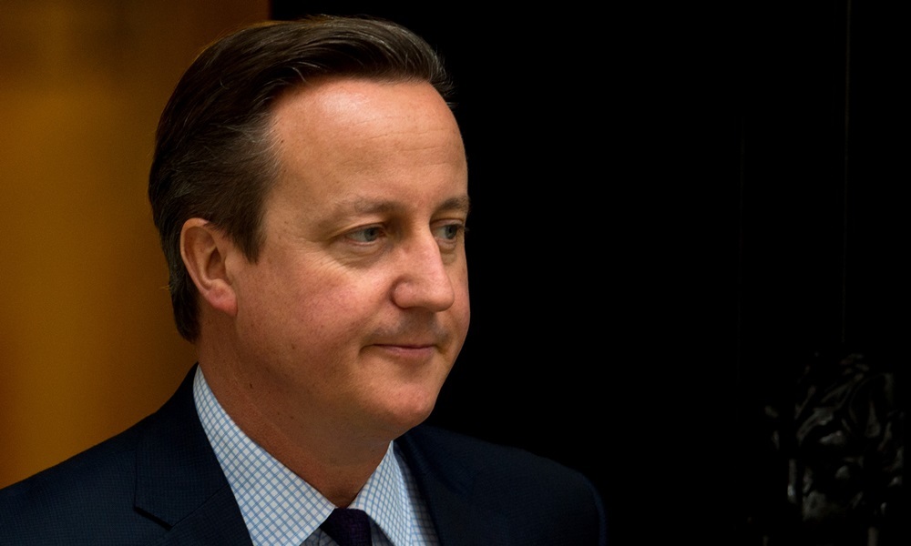 LONDON, ENGLAND - NOVEMBER 19:  British Prime Minister David Cameron departs Number 10 Downing Street to  greet Miroslav Cerar Jr the Prime Minister of Slovenia on November 19, 2015 in London, England. Cerar warned recently that if a solution to the unprecedented migrant flow through the Balkans isn't addressed it could mean the end of the European Union.  (Photo by Ben Pruchnie/Getty Images)