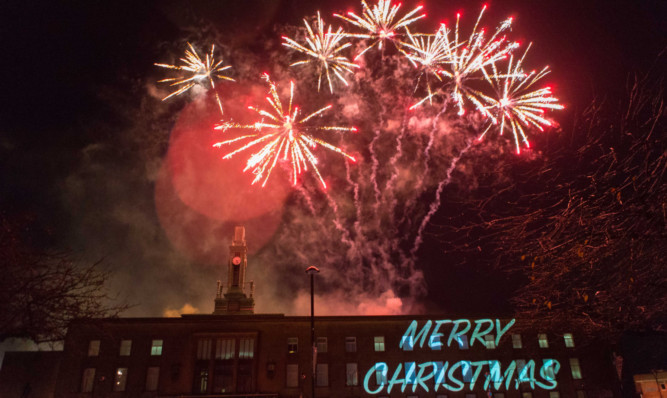 The Lantern Parade in Kirkcaldy was not hampered by the rain as the huge crowd worked its way from the High Street to the Town House to a spectacular fire works display all put on by Kirkcaldy 4 All.