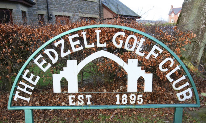 Kris Miller, Courier, 13/02/12. Picture today shows sign for Edzell Golf Club for file.