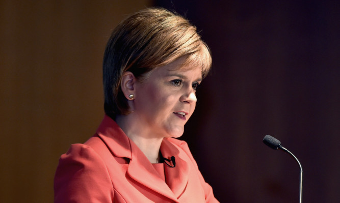 First Minister Nicola Sturgeon.