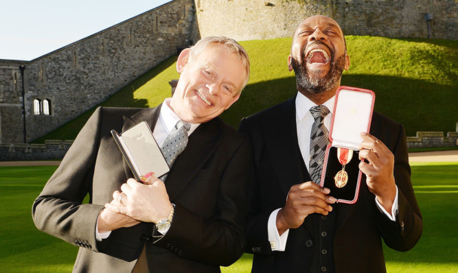 Sir Lenny Henry received a Knighthood while Martin Clunes was awarded an OBE.