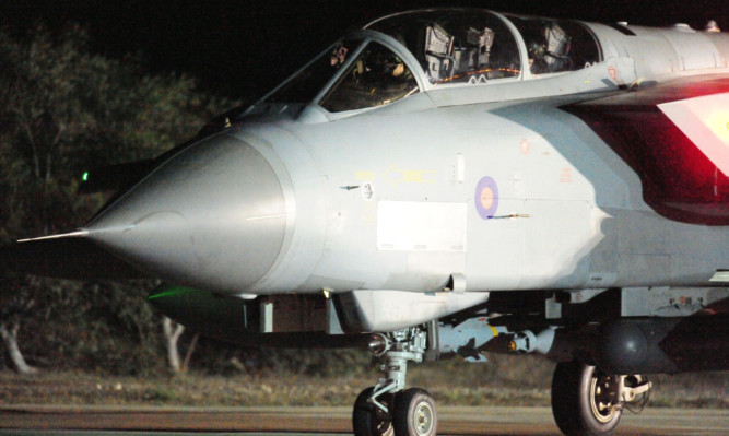 RAF Akrotiri in Cyprus, as RAF jets at the base continue bombing runs over Syria.