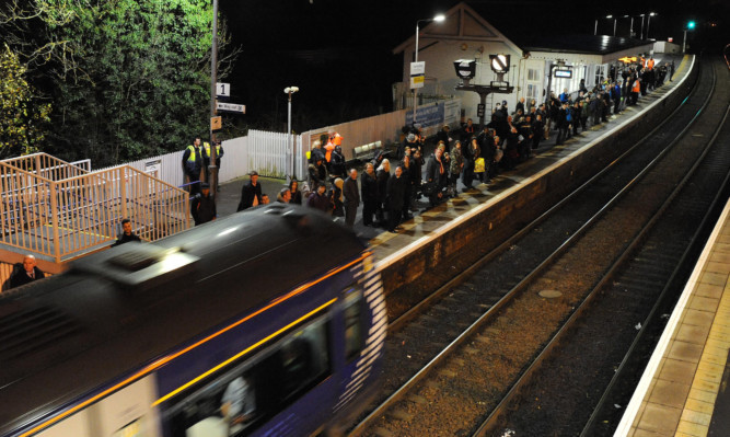 There was frustration for commuters waiting for trains at Inverkething on Tuesday morning as many of the services were already approaching capacity before arrival.
