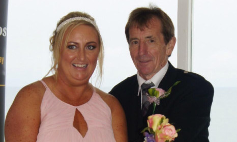 Julie and Colin Taylor on their wedding day on September 5 2014  weeks before the fatal crash.