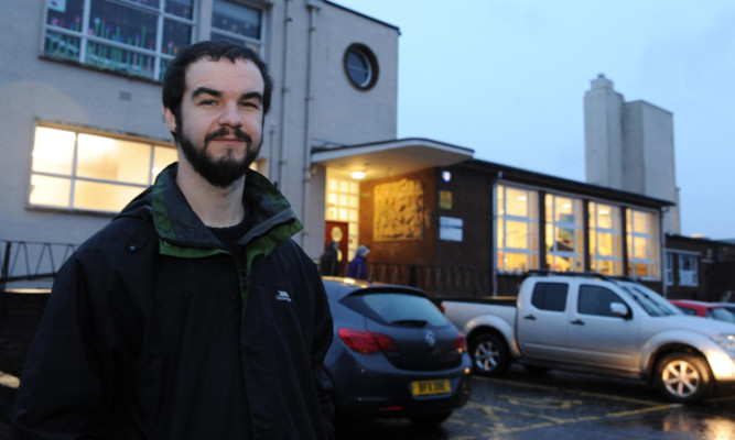 Bryce Sutherland at Markinch Library.