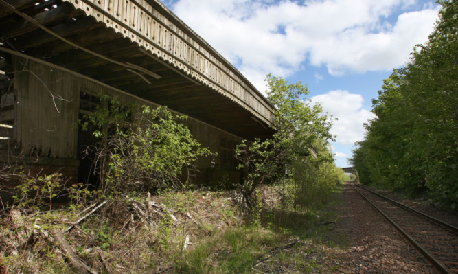 Newburgh's old railway halt photographed in 2011.