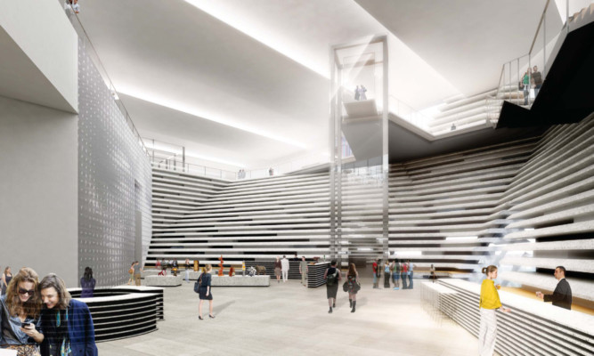 An artist's impression of how the main hall of the V&A might look.