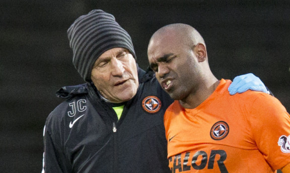 Florent Sinama Pongolle coming off against Partick.