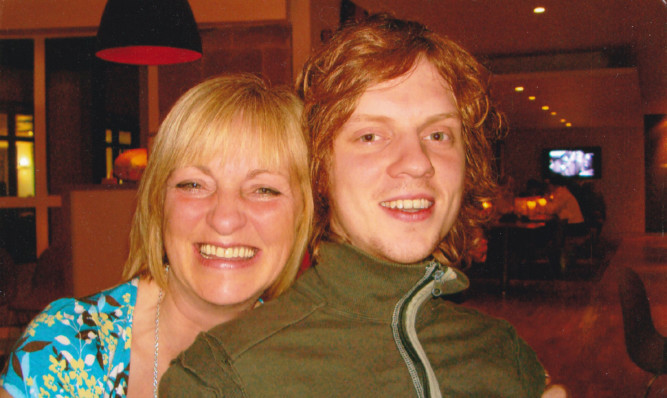 Campaigning mum Sandra Ramsay and her late son, Ross.