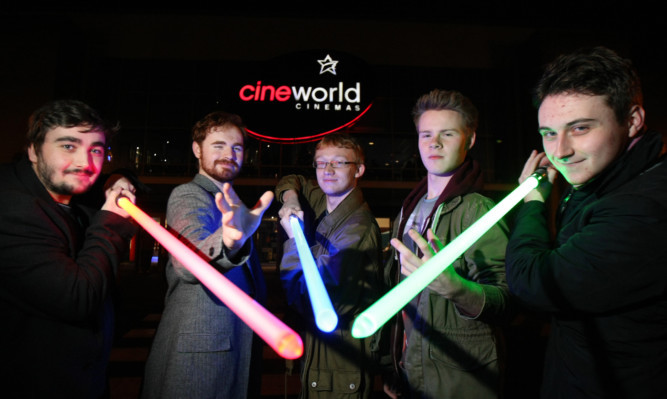 Ross McKenzie, Charlie Wake, Robert Oakes, Lorne Macnaughton and Josef Boon were at Cineworld in Dundee for the midnight screening.