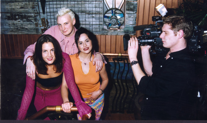 A Channel 4 documentary being filmed in the club in the 1990s.