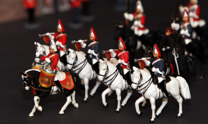 The new exhibition of toy soldiers depicting the Queens Royal visit to Edinburgh in 1953 has been donated by Stewart Smith.