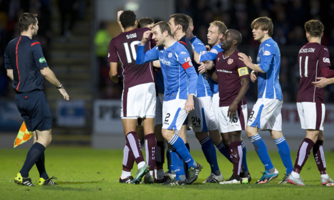 It gets heated at McDiarmid before Juanma's red card.