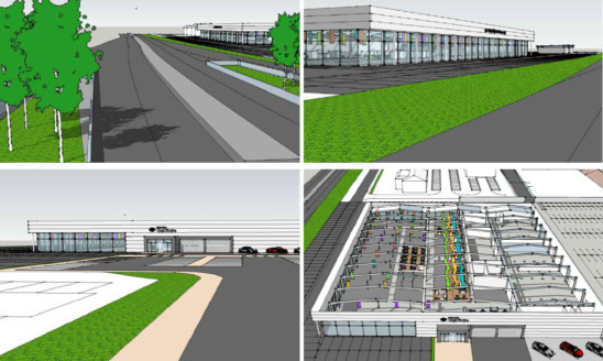 An indoor cafe and childrens zones are part of the companys plans for the site.