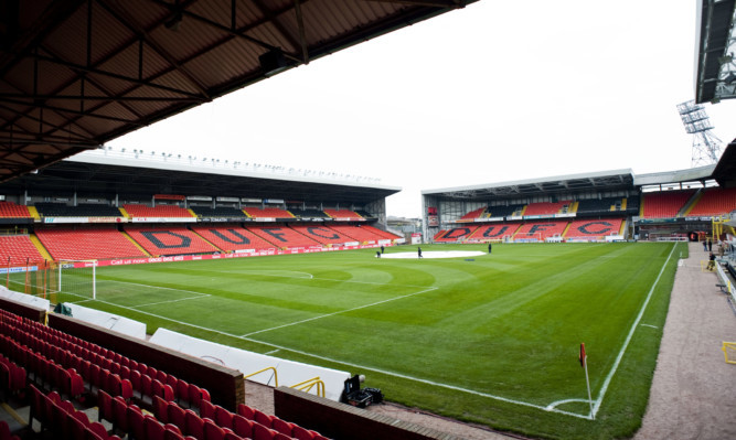 Adeyemo has left Tannadice after just 20 minutes action for United.