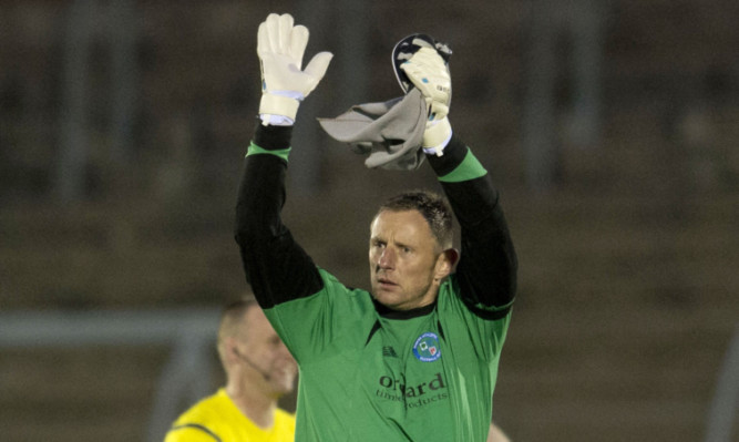 Goalkeeper Rab Douglas has quit Forfar.