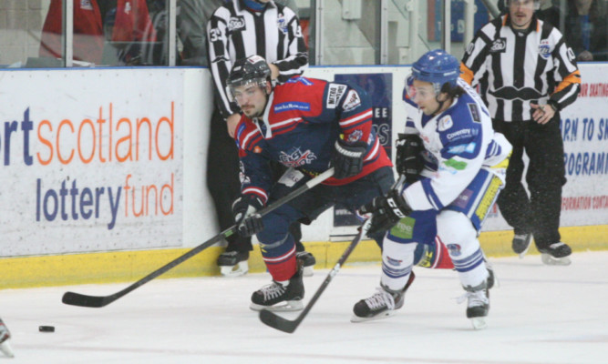 Nico Sacchetti, seen charging down the wing, has joined Fife Flyers.