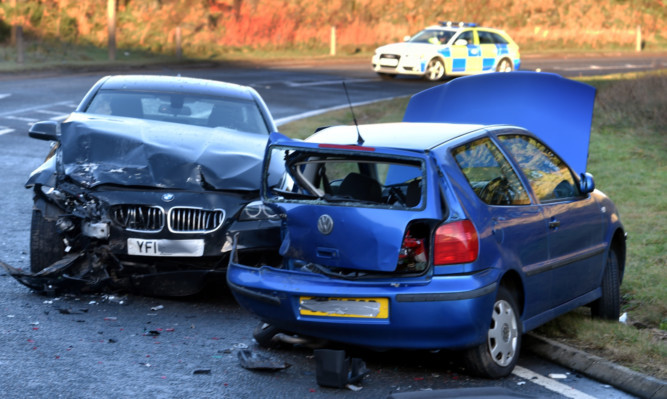 The accident scene.