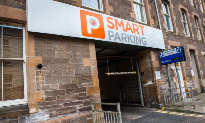 The Smart Parking car park in Kinnoull Street.