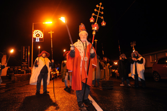 There were certainly some odd fellows out in Newburgh on Hogmanay. The Caledonian Lodge of Oddfellows held its annual torchlit procession, which has roots dating back to the 19th century. A succession of weird and wonderfully dressed Oddfellows took part. The Oddfellows started off as a friendly society founded in 1827 by visitors from Dundee, who came up the River Tay on the paddle steamer for their holidays. The name Oddfellows originally came about to describe those who didnt have a trade. The Newburgh group is not associated with any other lodge, organisation or religious groups and is now the only Oddfellow Lodge in existence in Scotland.