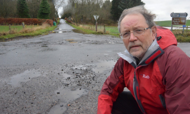 Tim Brett says there are plenty of roads in Fife that are not well maintained.