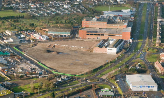 The empty site being proposed for redevelopment.